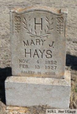 Mary Jane "janie" Vardaman Hays