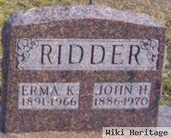 John H Ridder