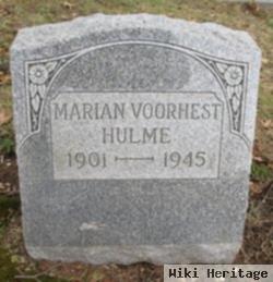 Marion A Voorhest Hulme