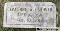 Geraldine W. Gardner