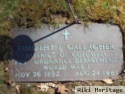 Pvt Timothy E. Gallagher