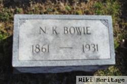 Nathaniel K. Bowie