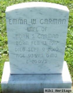 Emma W Hoover Garman