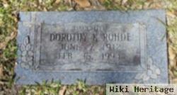 Dorothy K. Rohde