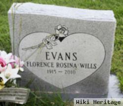 Florence Rosina Wills Evans