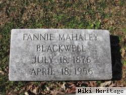 Fannie Mahaley Blackwell