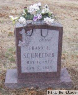 Frank E. "bud" Schneider