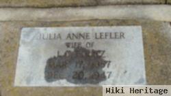 Julia Anne Lefler Foutz