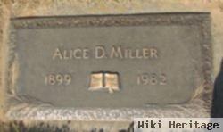 Alice D Miller