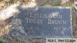 Leslie Ann Tooze Brown