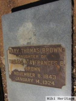 Mary Thomas Brown