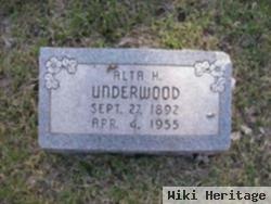 Alta H. Underwood