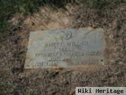 Rhett Wilder, Sr