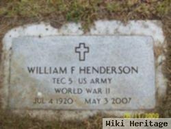 William F Henderson