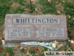 Bettie D Whittington
