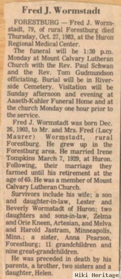 Fred J. Wormstadt, Jr