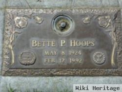 Bette P Hoops