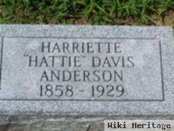 Harrietta "hattie" Davis Anderson