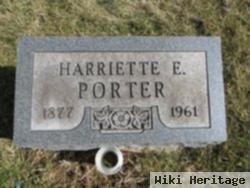 Harriette E King Porter