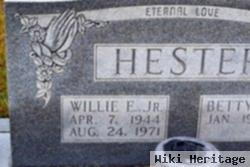 Willie E Hester, Jr
