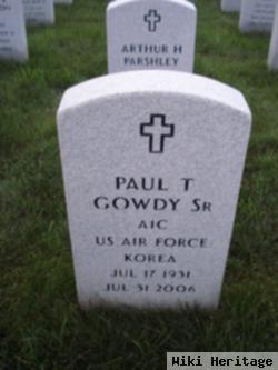 Paul T Gowdy, Sr