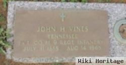 John H Vines