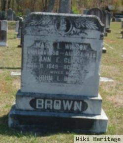 Mary Wilson Brown