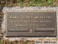 Mary Jones Mcintyre