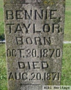 Benjamin Franklin "bennie" Taylor