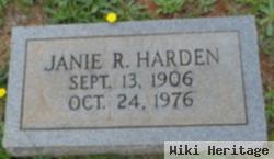 Janie R Harden