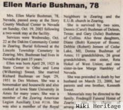 Ellen Marie Sweet Bushman