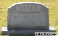 Betty Ruth Whaley Hayes