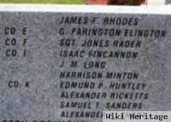 Sgt Jones Rader