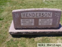 Henry T Henderson