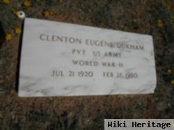 Pvt Clenton Eugene Durham