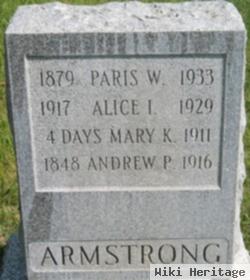 Alice I Armstrong