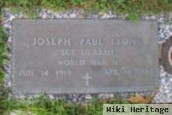 Sgt Joseph Paul Lyons