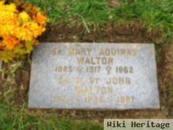 Sr M. St. John Walton