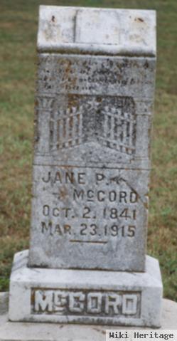 Jane P Mccord