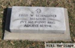 Pvt Fred W. Schneider