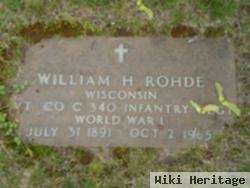 William H Rohde