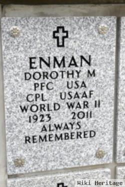 Pfc Dorothy Marguerite Mohler Enman