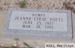 Jeanne "bumps" Cirac Potts