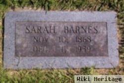 Sarah Jane Hayes Bolinger Barnes