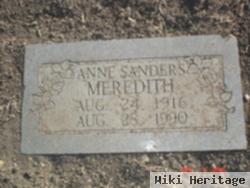 Annalee Virginia "anne" Sanders Meredith