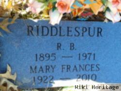 Mary Frances Williams Riddlespur