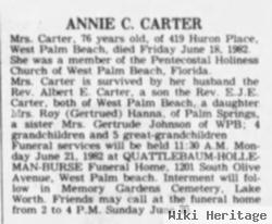 Annie C Carter