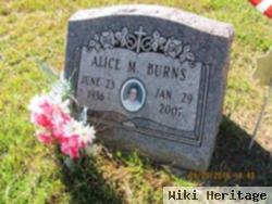 Alice M Burns