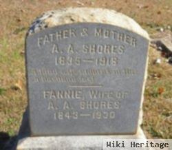 Frances Jane "fannie" Alexander Shores