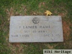 F Lanier Hames